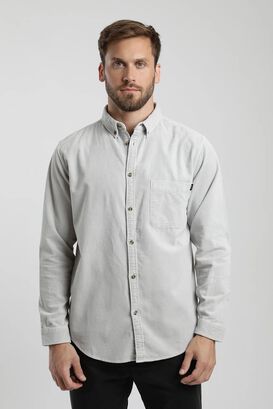 Camisa manga larga Corduroy gris Froens,hi-res