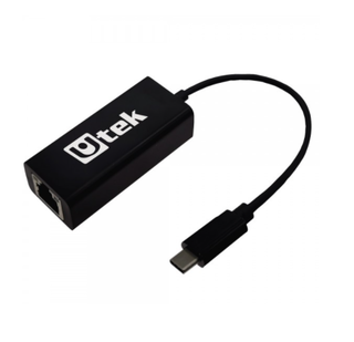Adaptador USB C A RJ45 Gigabit (10/100/1000) Utek UT-GBUSBC,hi-res