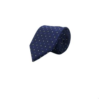 Corbata Seda Diseño Cuadros Azul 8cm,hi-res