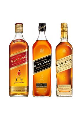 3 Whisky Mix Johnnie Walker (Red, Black, Gold),hi-res