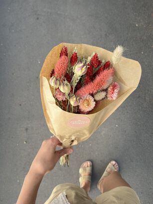 Flores Secas - Mini Cucurucho Rosé,hi-res