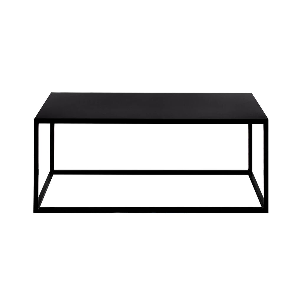 Mesa de centro rectangular con patas de metal negro de 120x60 cm Daly
