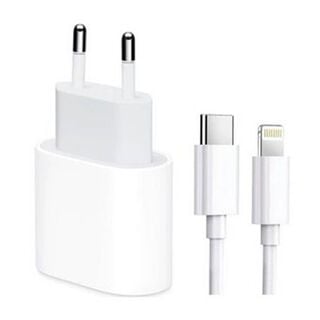 Cargador Apple USB-C de 20W para iPhone, incluye cable,hi-res
