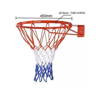 Aro Basketball 45 cm Malla Pernos Bombín,hi-res