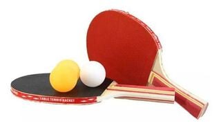 Set Juego Dos Paletas Raquetas Ping Pong + 3 Pelotas Clase B,hi-res