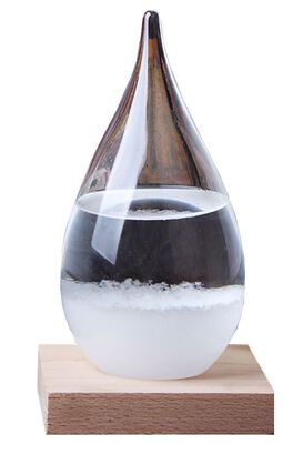 Botella de cristal con diseño de gotas de agua,hi-res