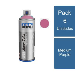 Pack 6 pinturas Aerosol Spray Expression M Purple TEKBond,hi-res