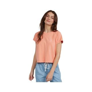 Polera Roxy Just Surf Oversized Mujer Fusion Coral,hi-res