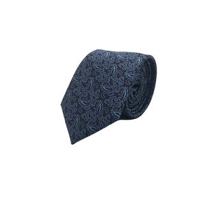 Corbata Azul Hoja Celeste Microfibra 7 cm,hi-res