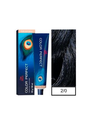 WELLA-tintura permanente color perfect 2/0 negro 60gr + oxidante 20vol 60ml,hi-res
