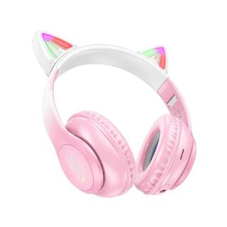 Audifonos inalambricos Hoco W42 Cat Ear rosa,hi-res