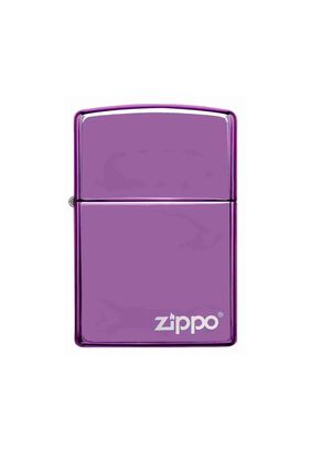 Encendedor Zippo Classic Abyss Purple Logo Morado Zp24747zl,hi-res