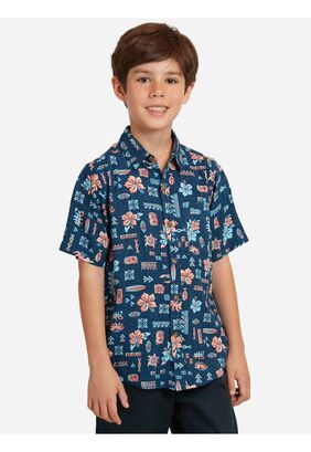 Camisa MC Hawaiian Icon Shirt Niño Multicolor Maui and Sons,hi-res