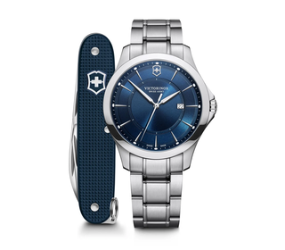 Reloj Alliance azul con navaja suiza azul,hi-res