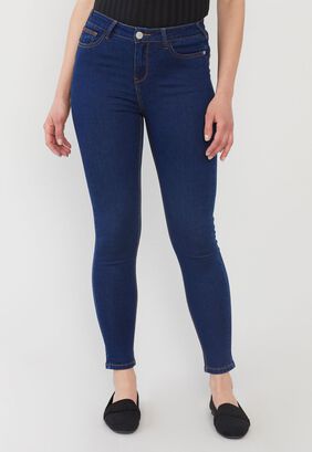 Jeans Mujer Skinny Push Up Azul Oscuro Corona,hi-res