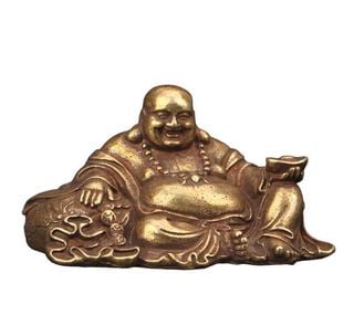 Buda Gordo Mini Estatua, Buda Gordo Hincado Decora,hi-res