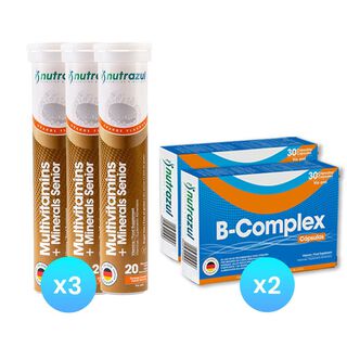 Multivitamínico Senior(3) + Vitamina del complejo B -BComplex (2) - Pack 5 U.,hi-res