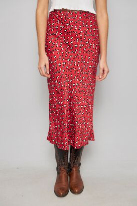 Falda casual  rojo urban outfitters talla S 614,hi-res