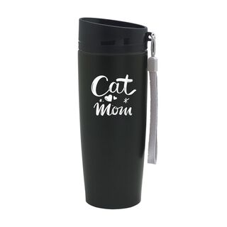 Mug Urbano Black 350ml - Cat Mom,hi-res