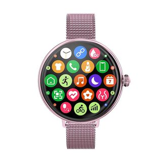 Reloj inteligente Smartwatch UP9 rosado metal,hi-res