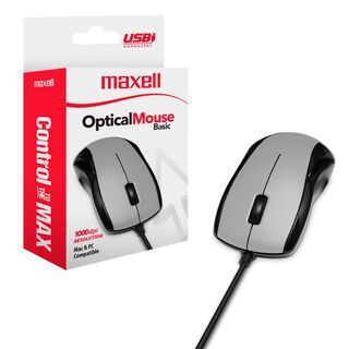 Mouse USB Maxell Optico MOWR-101 Ergonomico Sensor 1000dpi,hi-res