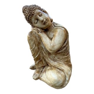 Figura Buda Durmiente Marfil 50 cm,hi-res