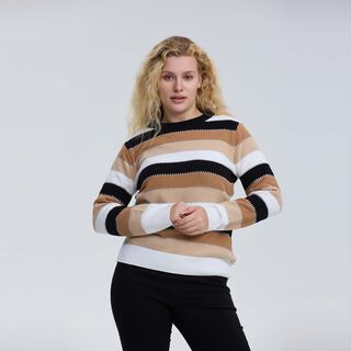 Sweater Mujer Bloques Beige Fashion´s Park,hi-res