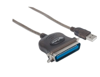 Convertidor Manhattan para Impresora de USB Full-Speed a Paralelo Cen36 1.8mt,hi-res