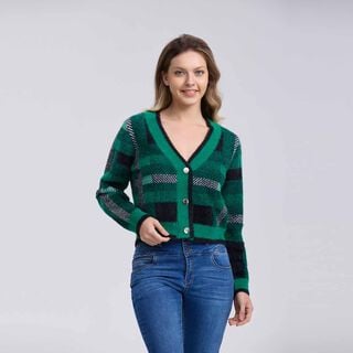 Sweater Mujer Tejido Juvenil Verde Fashion´s Park,hi-res