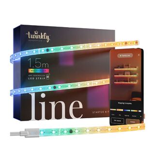 Tira Luces Led Line 1.5 M Smart Mapeables Twinkly WiFi - Bluetooth cable negro,hi-res
