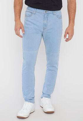 Jeans Hombre Skinny Fit Spandex Azul Claro Corona,hi-res