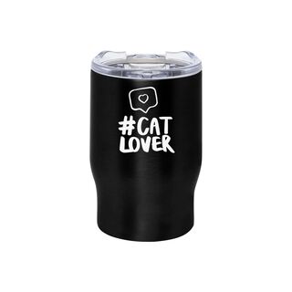 Mug Bold Black 350ml - Cat Lover,hi-res