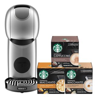 Cafetera DG Genio S Touch Silver + Capsulas Starbucks X3 Cajas,hi-res