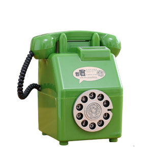 Alcancía Teléfono Retro ZE1784 Verde,hi-res