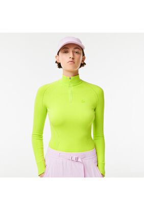 Sweater Lacoste AF955 Mujer Verde,hi-res