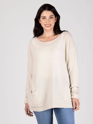 Sweater Beige Lineatre,hi-res