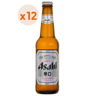 12X Cerveza Asahi Botellín 5,2° 330Cc,hi-res