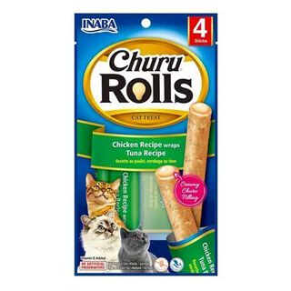 Snack Para Gatos Inaba Churu Cat Rolls Tuna 40gr 4 tubos,hi-res