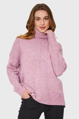 Sweater Beatle Costura Rosa Nicopoly,hi-res