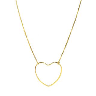 Collar Corazón Especial Enchapado Oro 18K,hi-res