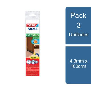 Pack 3 Tesamoll Liston para alfombras Cafe 100cms tesa,hi-res