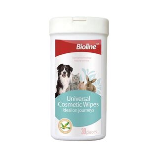 Toallitas Humedas Limpieza Mascotas Perros Gatos 30U Bioline,hi-res