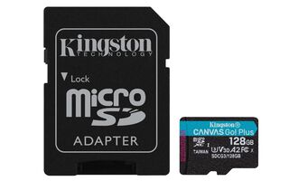 Tarjeta MicroSD Canvas Go! Plus 128 GB UHS-I Clase 10,hi-res