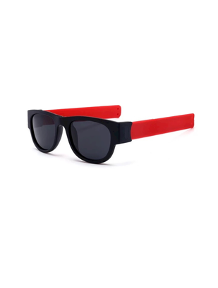 Gafas de Sol Plegables - Negro/Rojo,hi-res