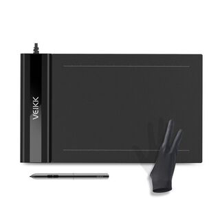Tableta Gráfica Veikk S640 Pen Tablet Guante,hi-res