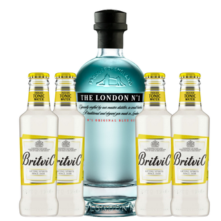 Gin The London Nº1 47º 700cc + 4 Britvic Tonic Water,hi-res