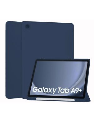 Funda Smart Cover Para Tablet Samsung A9+ Plus Azul,hi-res