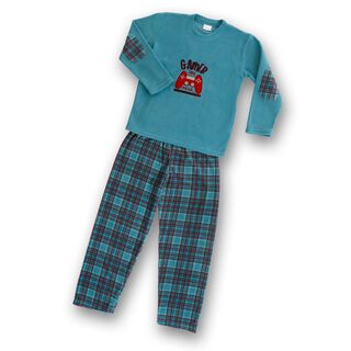 Pijama Niño Polar Escocés,hi-res