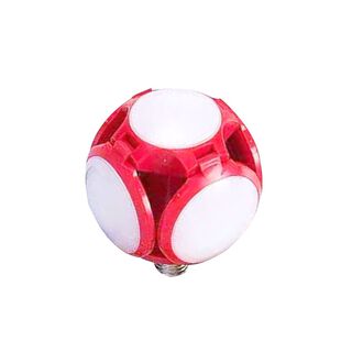 Lampara Ampolleta Balon Universal E27 40w Rojo,hi-res