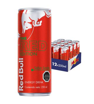Red Bull Bebida Energética Pack 12 Latas Sandía 250Ml,hi-res